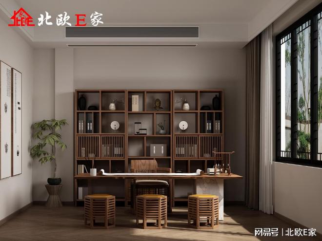 家：新中式家装设计美得不可方物九游会真人游戏第一品牌北欧E(图6)